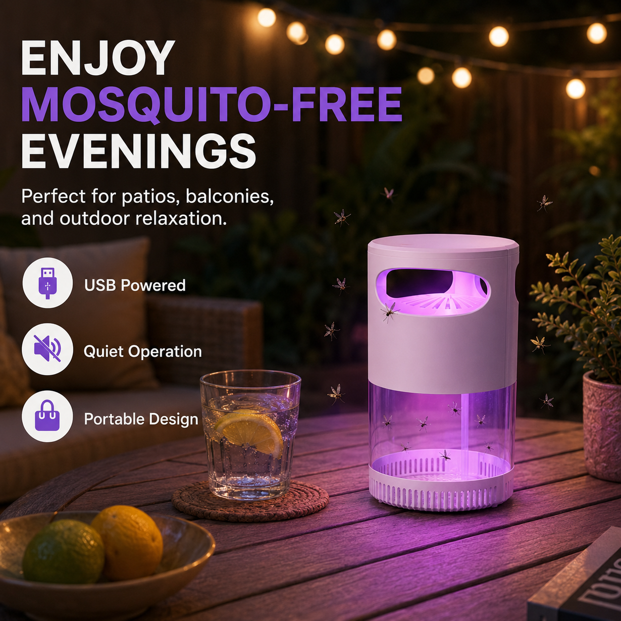 LUMIBUZZ on an outdoor patio